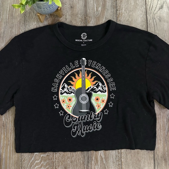 Social Culture Tops - Nashville Tennessee Country Music Graphic Tee